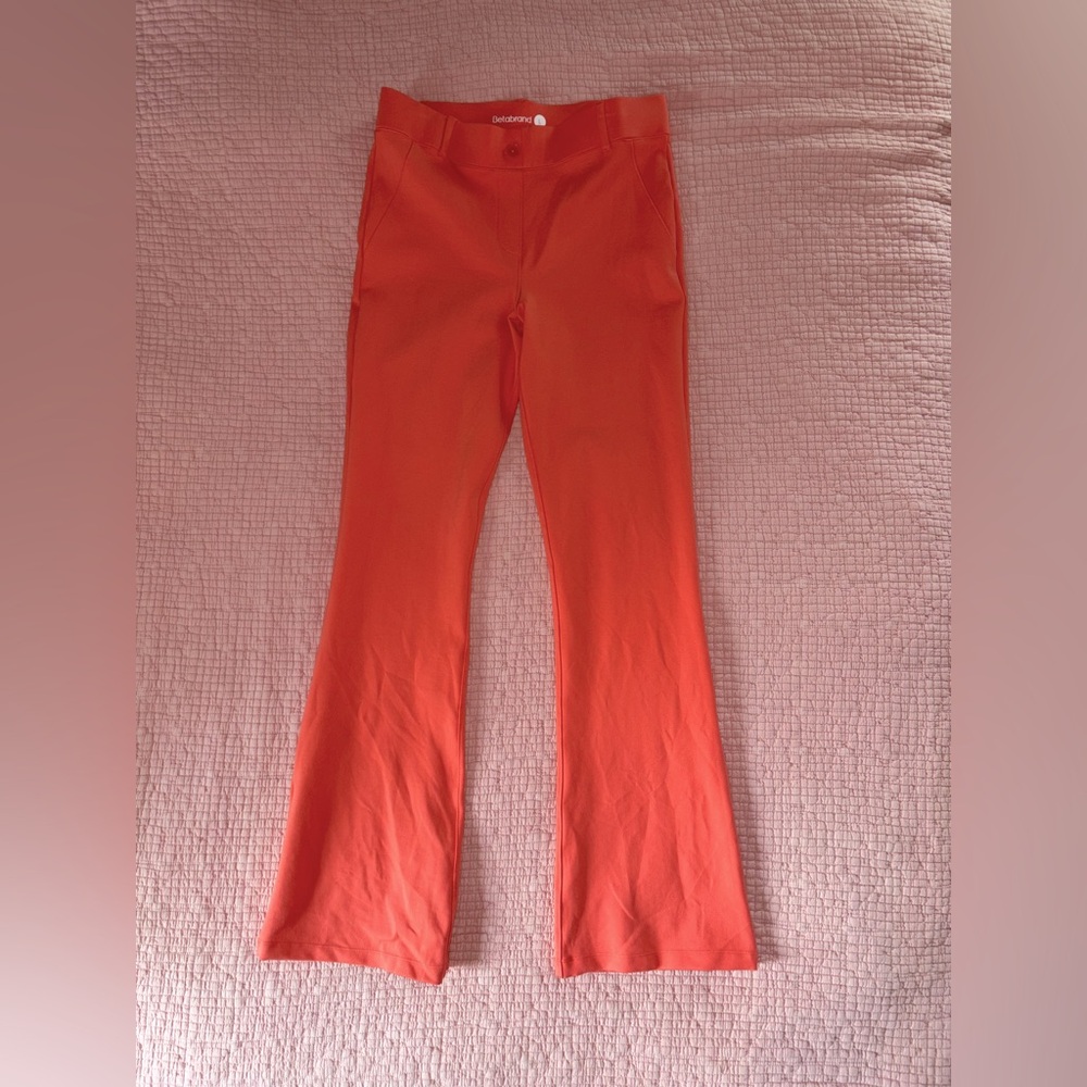 Beta Brand Dress Yoga Pants, Large, Coral